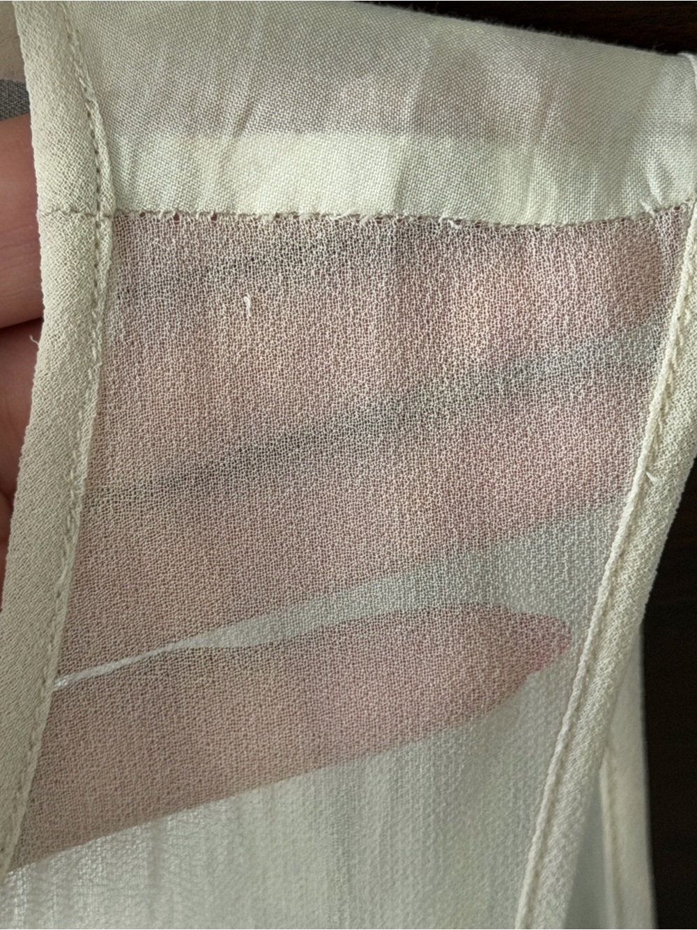 Gap Layered Ruffle Tank | Cream | M - Picture 4 of 4